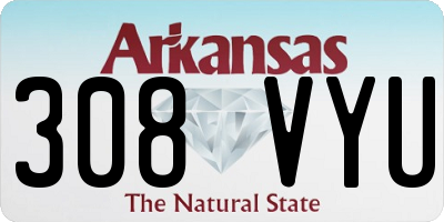 AR license plate 308VYU