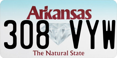 AR license plate 308VYW