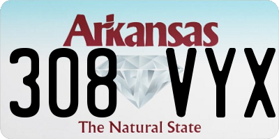 AR license plate 308VYX