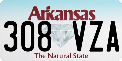 AR license plate 308VZA