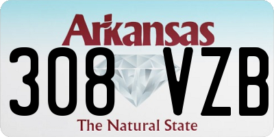 AR license plate 308VZB
