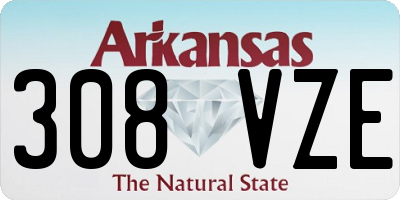 AR license plate 308VZE
