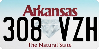 AR license plate 308VZH