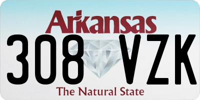 AR license plate 308VZK
