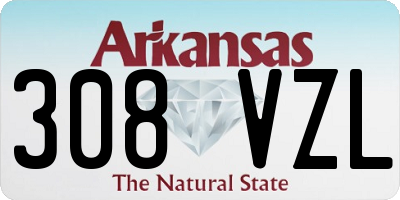 AR license plate 308VZL