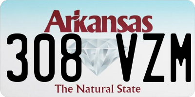 AR license plate 308VZM