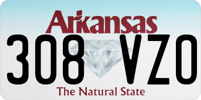 AR license plate 308VZO