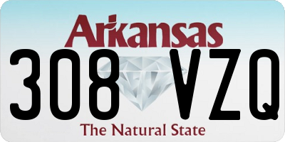 AR license plate 308VZQ