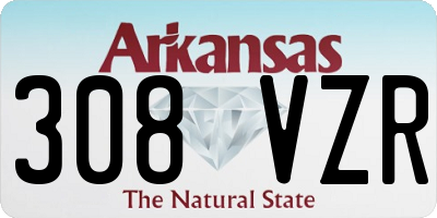 AR license plate 308VZR