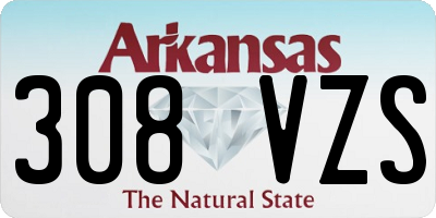 AR license plate 308VZS