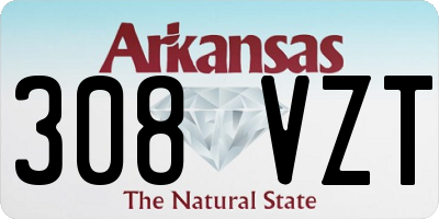 AR license plate 308VZT