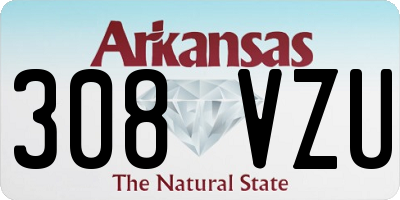 AR license plate 308VZU