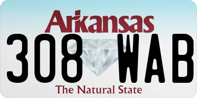 AR license plate 308WAB