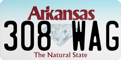AR license plate 308WAG
