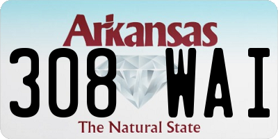 AR license plate 308WAI