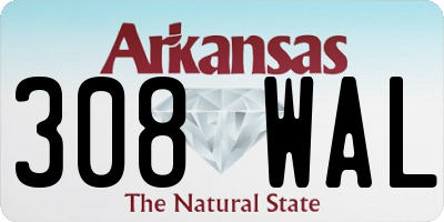 AR license plate 308WAL