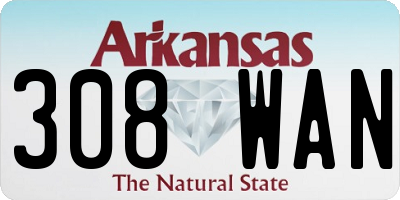 AR license plate 308WAN