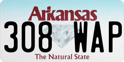 AR license plate 308WAP