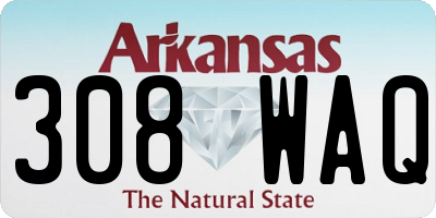 AR license plate 308WAQ