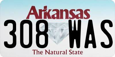 AR license plate 308WAS