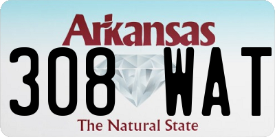 AR license plate 308WAT