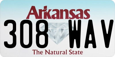 AR license plate 308WAV