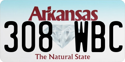 AR license plate 308WBC
