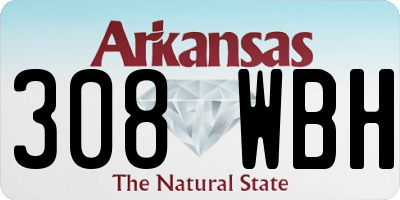 AR license plate 308WBH