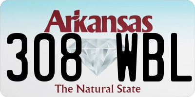 AR license plate 308WBL