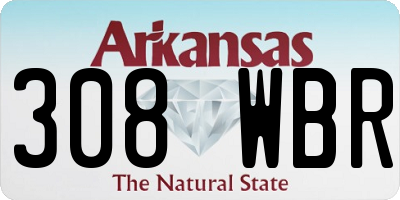 AR license plate 308WBR