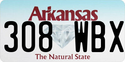AR license plate 308WBX