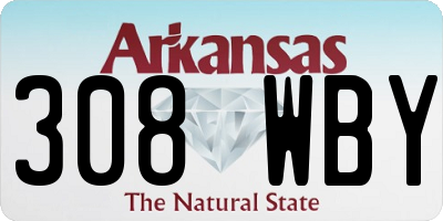 AR license plate 308WBY