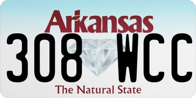 AR license plate 308WCC