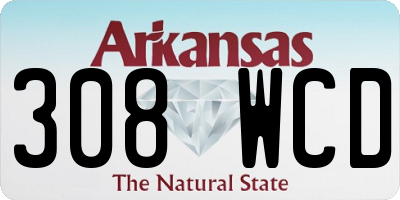 AR license plate 308WCD