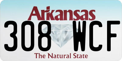 AR license plate 308WCF