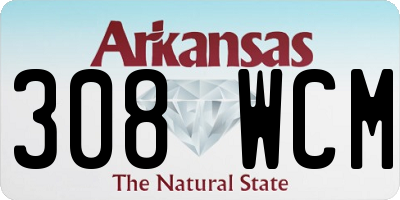 AR license plate 308WCM