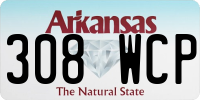AR license plate 308WCP
