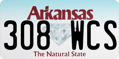 AR license plate 308WCS