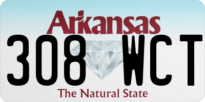 AR license plate 308WCT