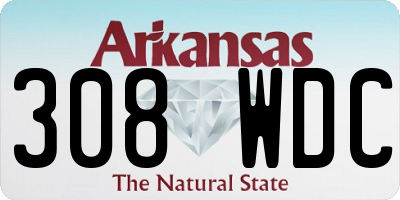 AR license plate 308WDC
