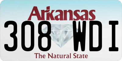 AR license plate 308WDI