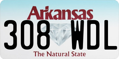 AR license plate 308WDL