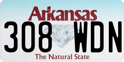 AR license plate 308WDN