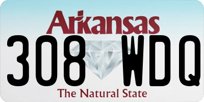 AR license plate 308WDQ