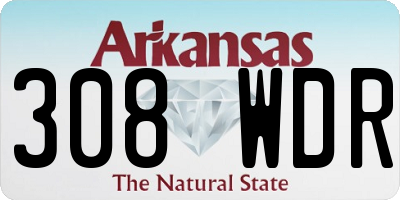 AR license plate 308WDR