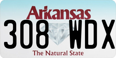 AR license plate 308WDX