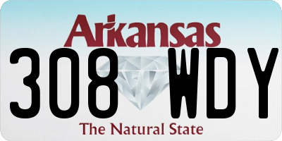 AR license plate 308WDY