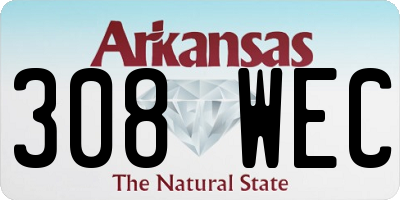 AR license plate 308WEC