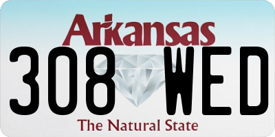 AR license plate 308WED