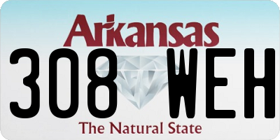 AR license plate 308WEH